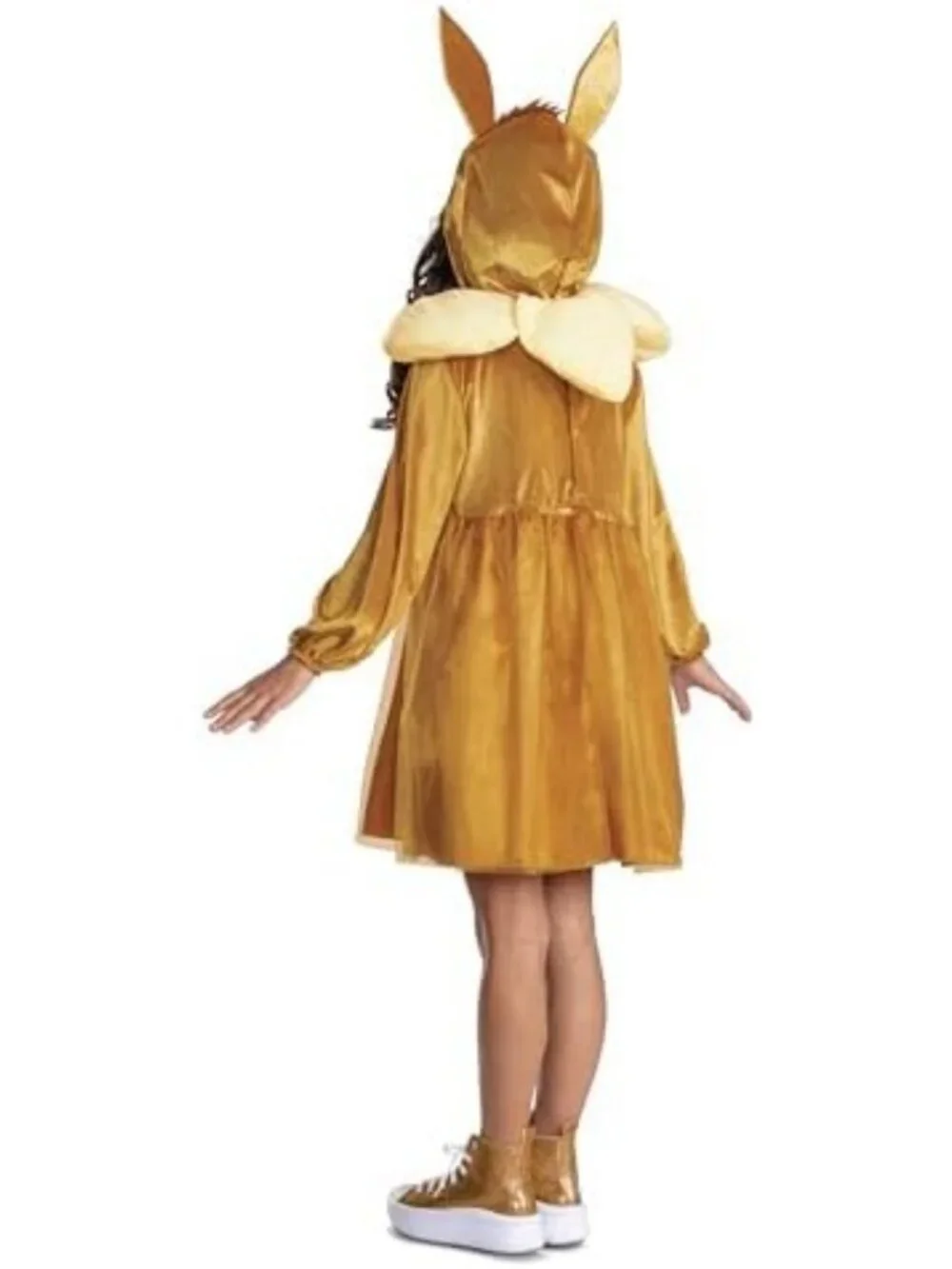 Adorable Eevee Costume Dress for Girls - Hooded Outfit, Perfect for Dress-Up